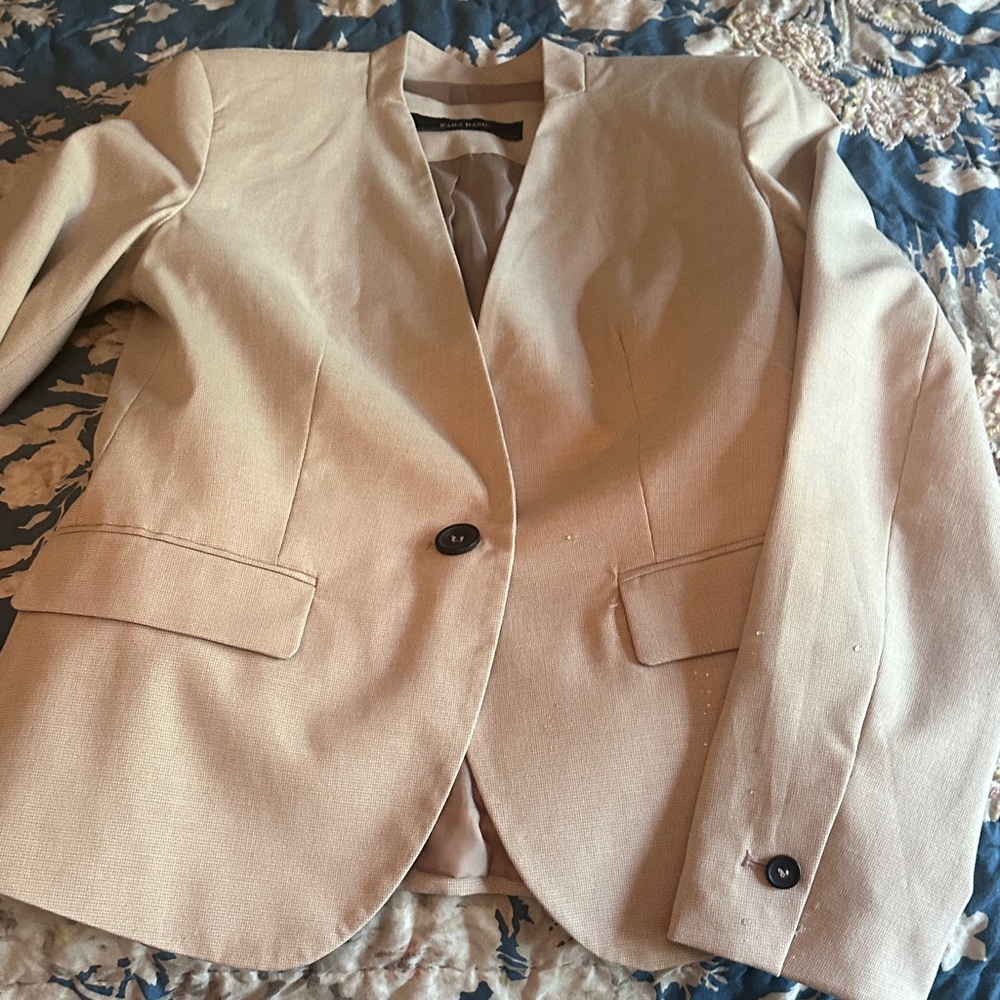 Zara Basic Beige Blazer - image 4